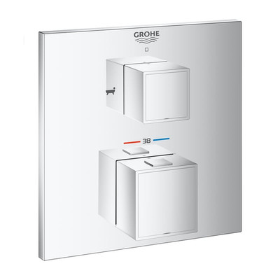 GROHE Grohtherm Cube Thermostat-Brausebatterie mit integrierter