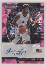 2020-21 Panini Prizm Draft Picks Prospect Pink Ice Tyrique Jones #PA-TJ Auto 6o3