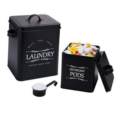  Laundry Detergent Container Set   2-Pack Detergent Holder with Scoop - 