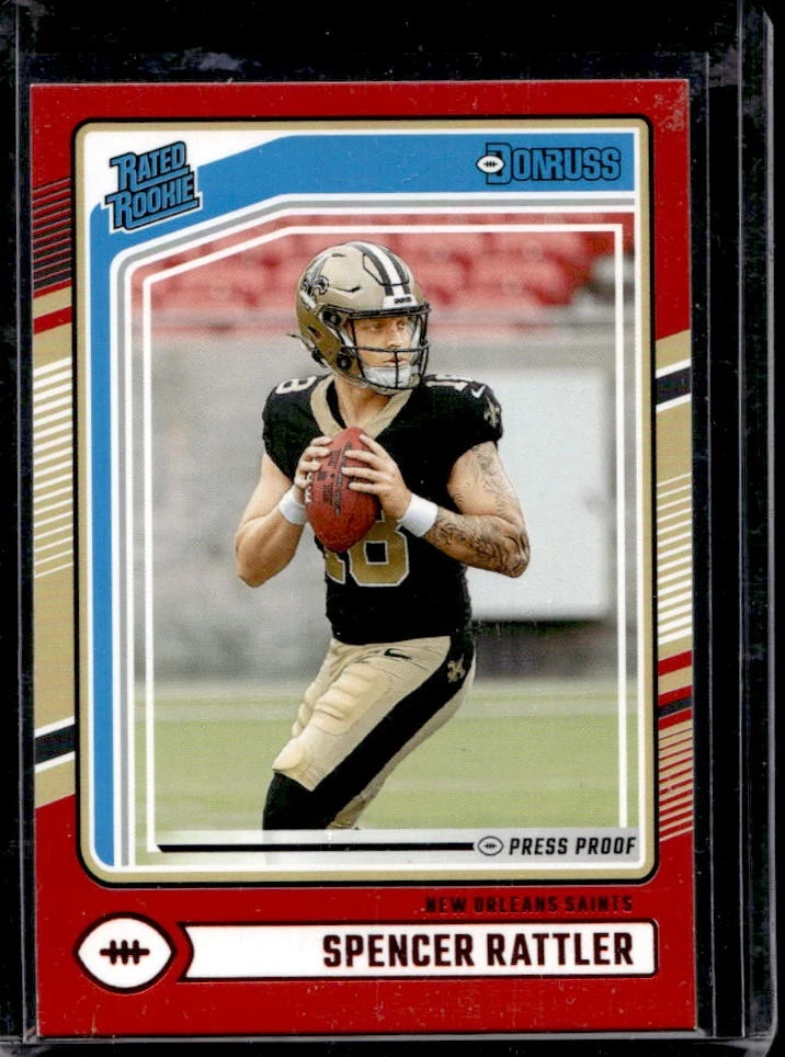 Spencer Rattler trading card