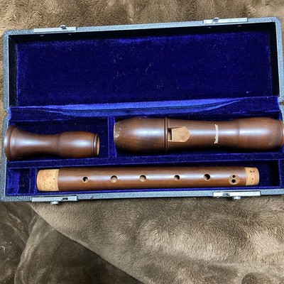Mollenhauer Alto Recorder Wood Brown Case Used wwb