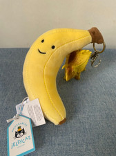Jellycat Fabulous Fruit Banana Plush Bag Charm Cute Soft Gift Premium NWT 2026