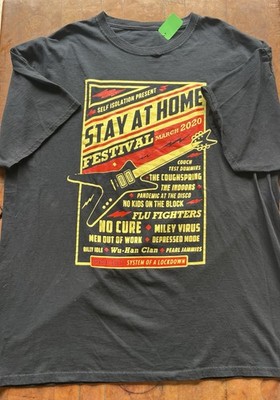 Vintage March 2020  Self Isolation Present Stay at Home Festival  Black T-Shirt