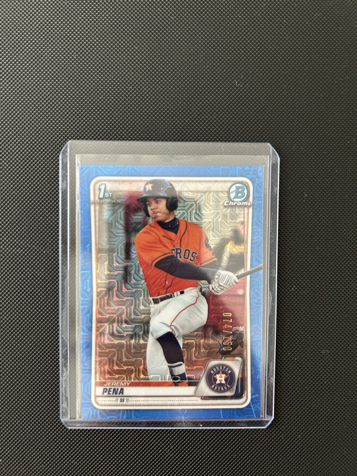2020 Bowman Chrome Prospects Blue Refractor 74/150 Jeremy Pena #BCP-61
