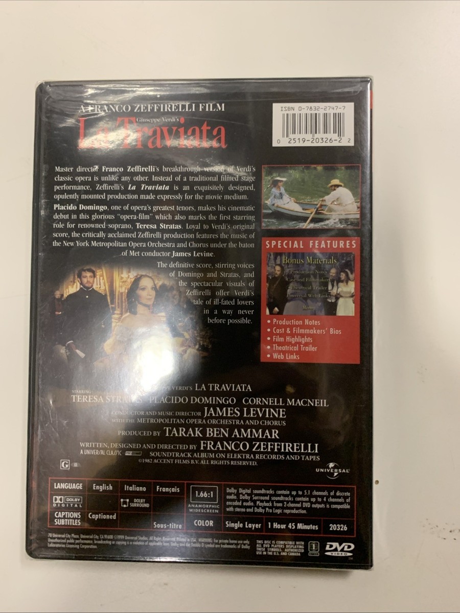 Verdi - La Traviata (DVD, 1999) for sale online | eBay