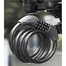 Bike Lock Bicycle Locker Combination 4/5 Digit 125cm for E-Bike Mountain Bike