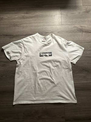 Supreme x Emilio Pucci Box Logo Tee SS21 Size M White Authentic Rare