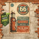 Vintage Gasoline Logo Metal Tin Sign Garage Gas Station Decor