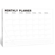 Monthly Planner Notepad - Undated Monthly Planner with 52 Sheets Monthly Cale...
