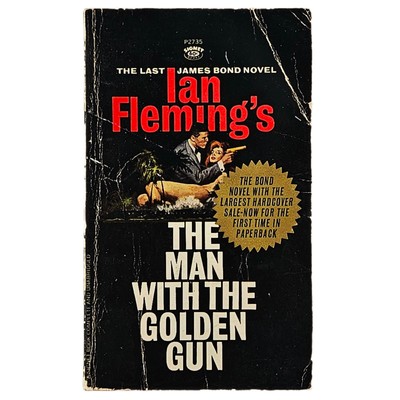 James Bond Man With the Golden Gun Ian Fleming Vintage Paperback 1966 1st Print
