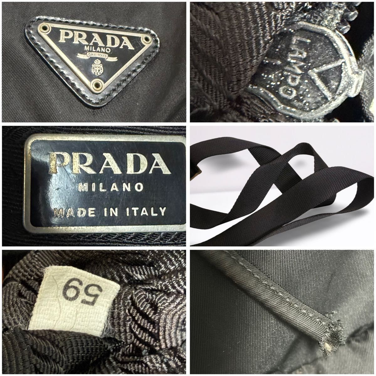 PRADA backpack triangular logo plate nylon leathe… - image 10