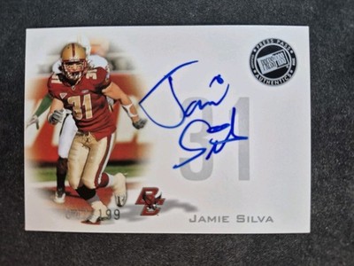 2008 Press Pass Signings Silver /199 Jamie Silva #PPS-JS2 Auto BC Eagles RC