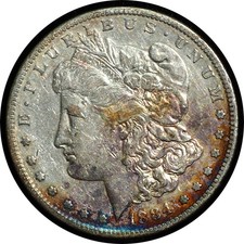 1884-S Morgan Dollar Light Cleaning AU