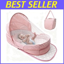Travel-Friendly Folding Bedside Crib for Infants