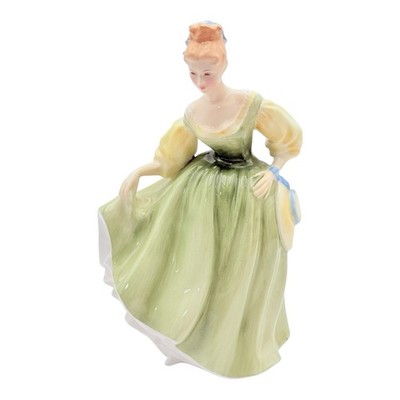Royal Doulton Fair Lady Porcelain Figurine Woman Yellow Dress HN2193 VINTAGE