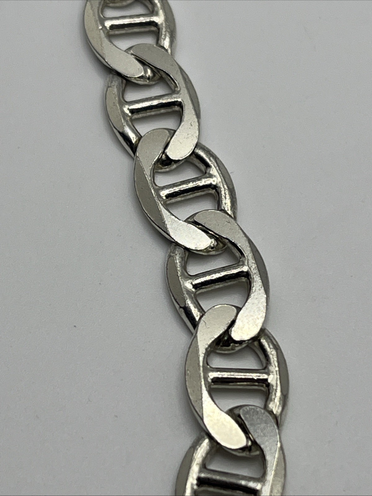Solid Sterling Silver Gucci Link Chain Heavy-83.5… - image 9