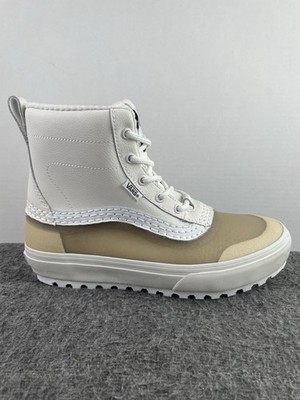 VANS Standard Mid MTE Snow Boots White/White Waterproof Men's 8 Women's 9.5 NEW