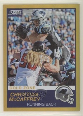 2019 Score Gold Zone 9/50 Christian McCaffrey #254 s3g