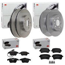 NK Dischi Freno + Pastiglie Anteriori + Posteriore Adatto A per Audi A4 B8 8K