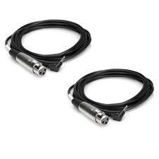 Hosa Technology 2x XVM-115F Stereo Mini 3.5 Angled Male to 3-Pin XLR Female Cabl