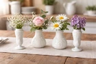 2 Sets VTG Imperial Milk Glass with Grape & Vine Pattern Salt & Pepper Shakers