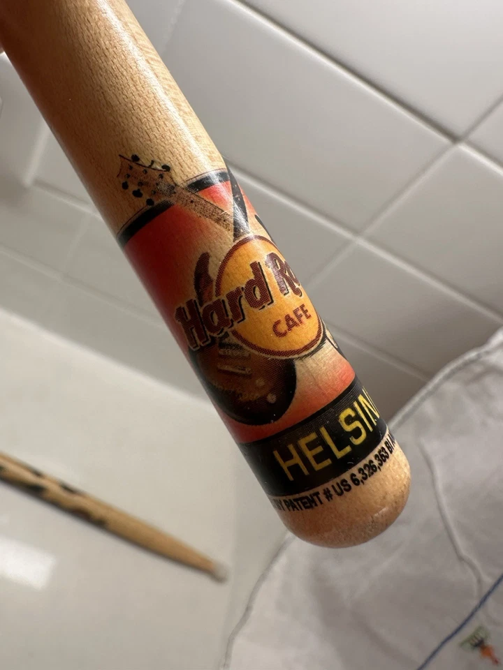 Hard Rock Café Drumsticks Helsinki Souvenir Collectible Pair Made in USA - Image 4 of 4