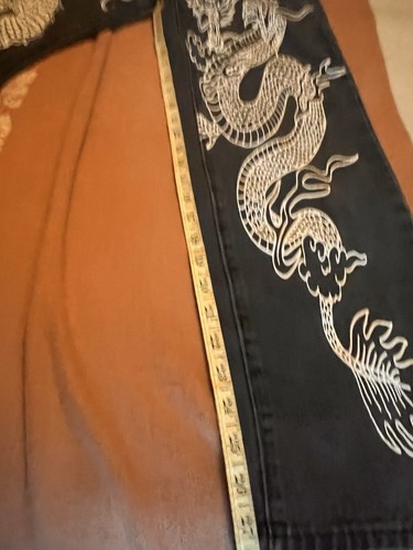 Pantalones de mezclilla decorados Dragon talla XS - Imagen 10 de 14