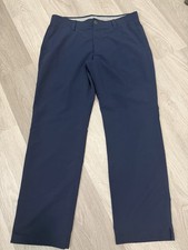 Under Armour Pants Mens 36 X 30 Blue Golf Performance Stretch Chino Flat Front