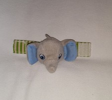 Garanimals Plush Grey Elephant Wrist Rattle Jingle Baby Sensory Toy