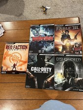 5 BradyGames Strategy Guides Lot-Fable lll, Dishonored, Call of duty Red Faction