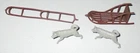 Marx 1960s Alaska Play Set Dog Sled with Dogs