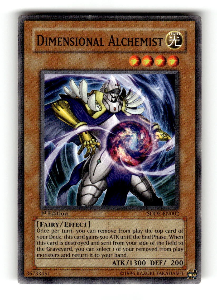 Dimensional Alchemist SDDE-EN002 YuGiOh Structure Deck: The Dark Emperor trading card — raw and PSA graded price guide