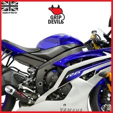 Grip Devils Tank Grips: Yamaha YZF-R6 2008-2016 Clear