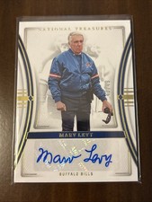 🦬 2023 Panini National Treasures  MARV LEVY Auto 48/49 Buffalo Bills 🦬