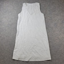 Everlane Dress Womens 2 White Sleeveless V Neck 100% Silk Tank Lined Knee Length