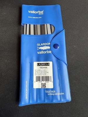 Glardon Vallorbe LA2483-A Set of 12 160mm Swiss Assortment Needle Files NEW