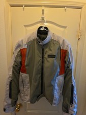 REV'IT! Chaqueta grande para hombre textil de motocicleta con armadura - hombros y codos
