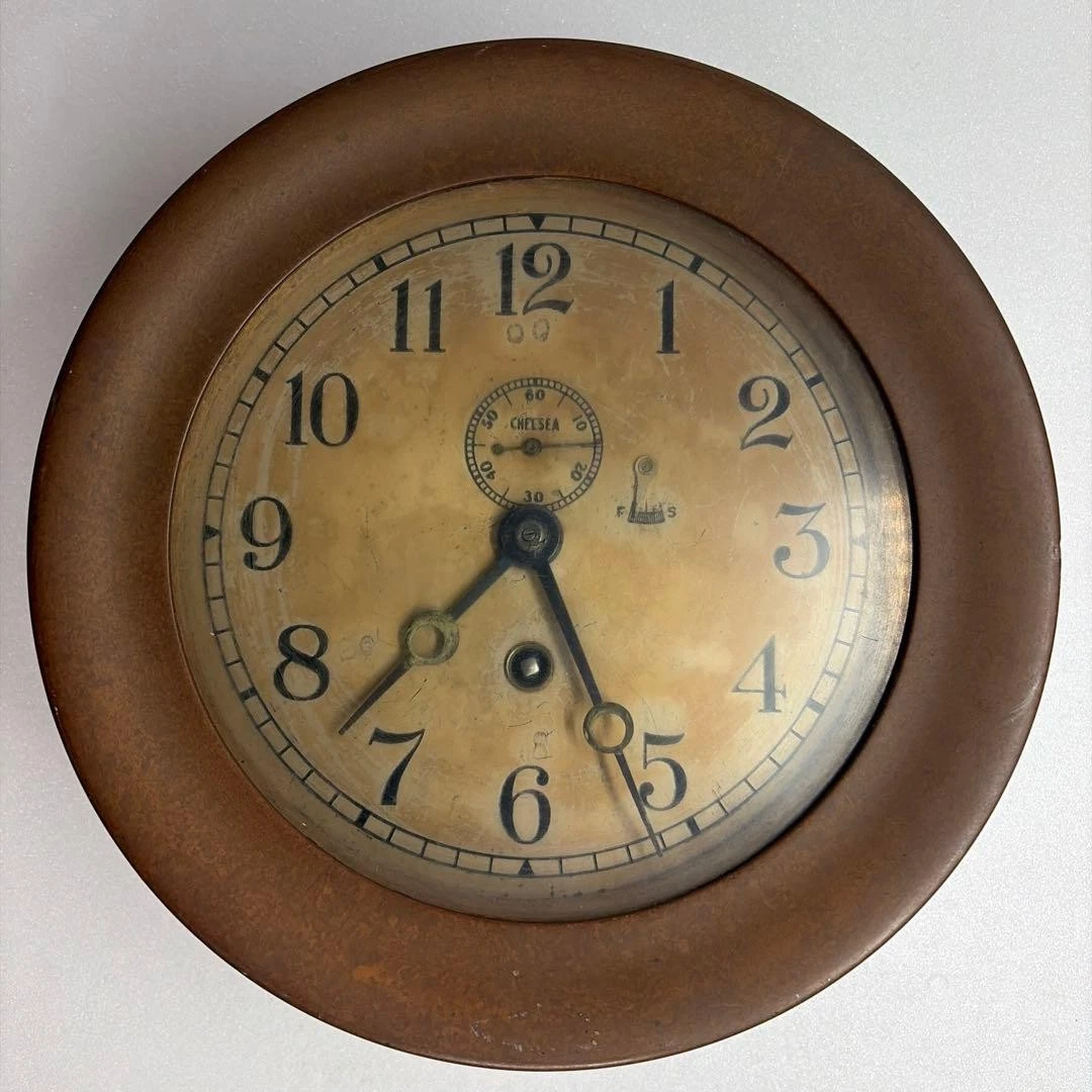 Chelsea Brass Clock In Antique Maritime Clocks for sale | eBay