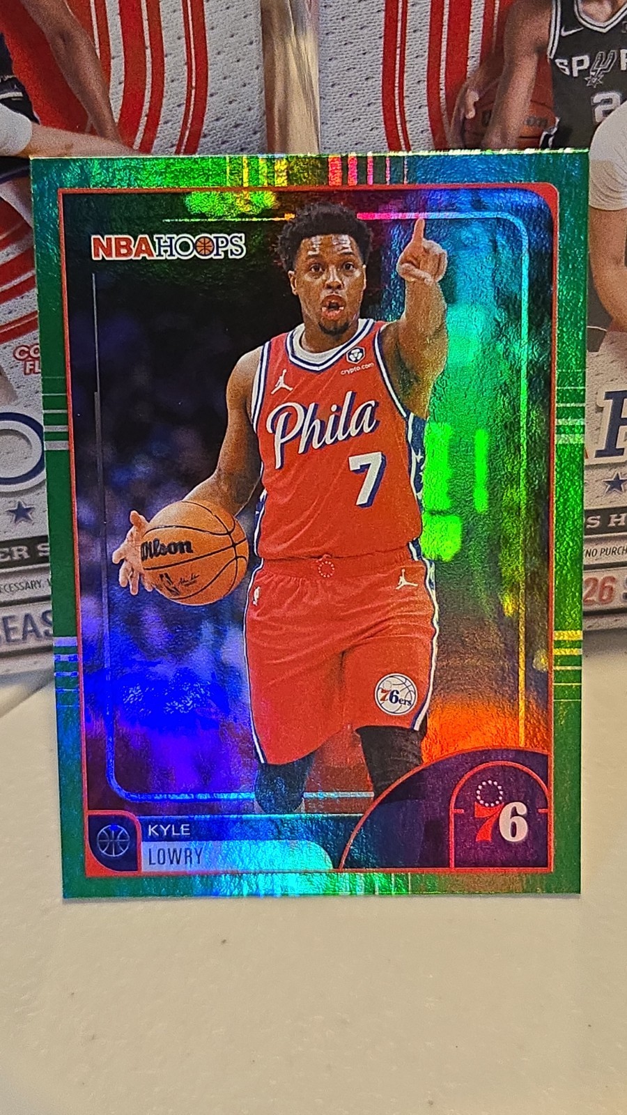 Topps 2026 NBA Hoops Kyle Lowry Green Parallel #237 Philadelphia 76ers