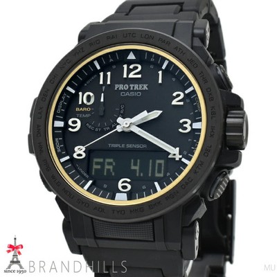 Casio Protrek PRW-51FC-1JF Solar Radio Watch Resin Black Dial Used