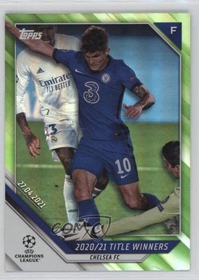 2021 Topps UEFA Champions League Neon Green Foil /199 Christian Pulisic #81 06y2