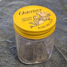 Osterizer Mini-Blend Container Jar Clear 8 oz Blend and Store Kitchen Storage