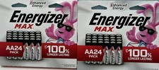 ENERGIZER MAX AA BATTERIES 48 CT. 2X24 2040 EXPIRATION , NEW