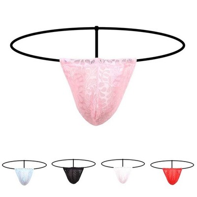 Herren Atmungsaktiv Tback Unterwäsche Beutel Strings Bequem Stretch Stoff