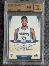 2015-16 Panini Absolute Karl-Anthony Towns Next Day Auto Rookie BGS 9.5