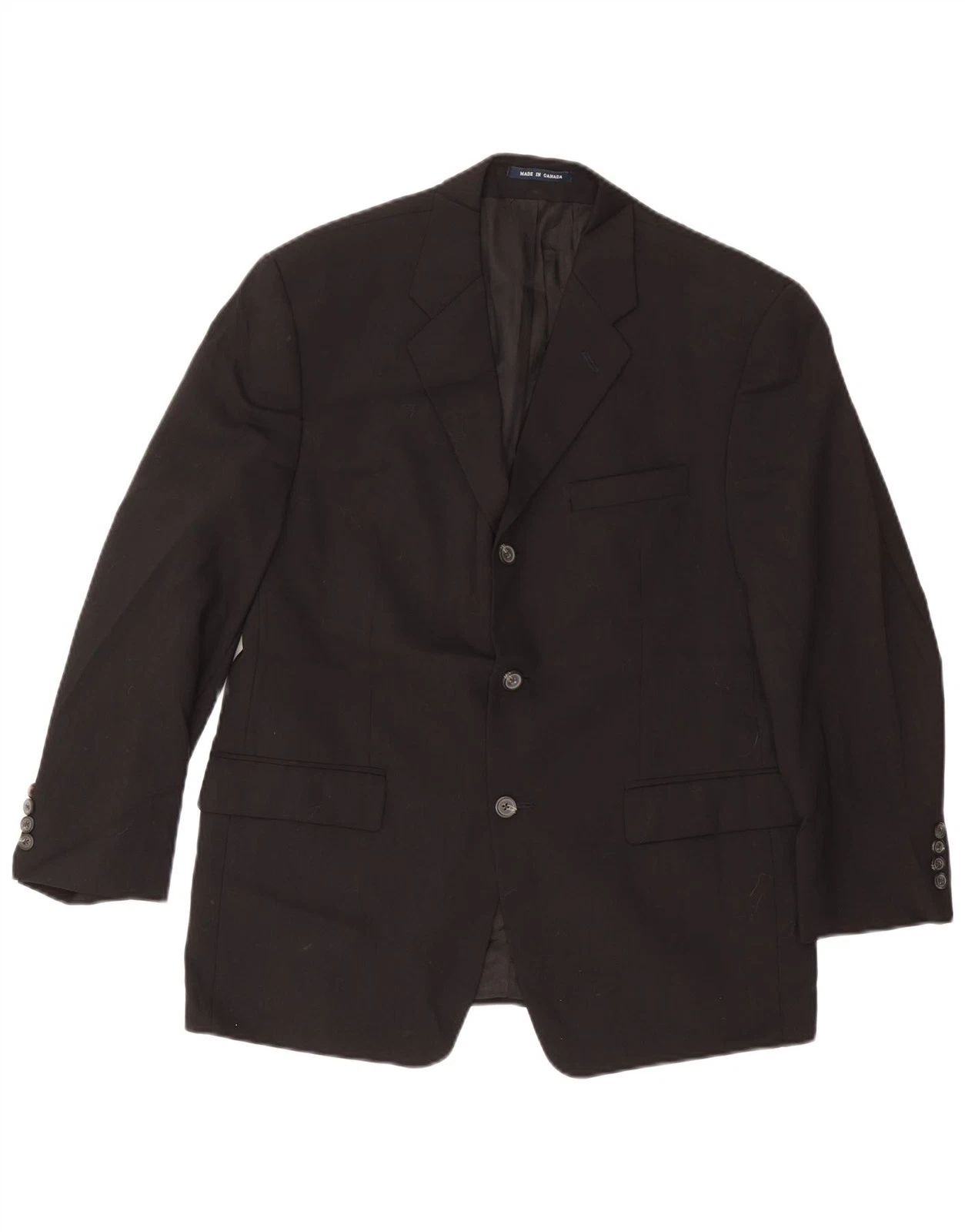 Chaps Mens 3 Button Blazer Jacket UK 38 Medium Black Wool BI01
Opens in a new window or tab
