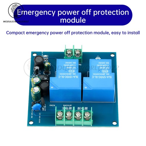 Interruttore di Alimentazione Automatico 220V 30A 2CH Spegnimento a Backup Modulo Interruttore di Alimentazione - Foto 5 di 23