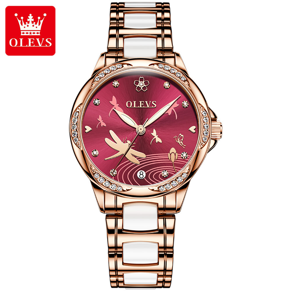 OLEVS Brand Women's Watch Waterproof Mechanical Wristwatches