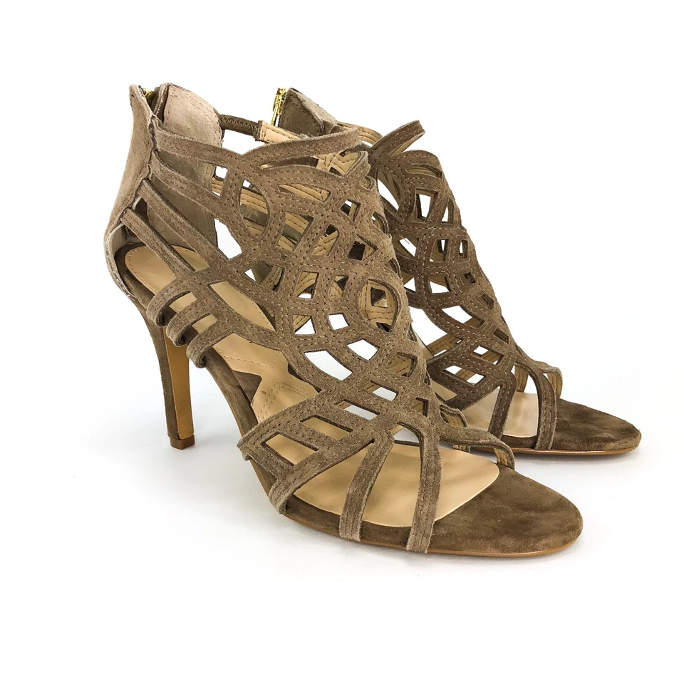 Sandálias salto gala gladiador Adrienne Vittadini tamanho 6.5 - Imagem 2 de 4