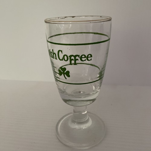 Vintage High Stemmed Irish Coffee Glass - Gold Rim - VGC - Aus Postage - Picture 3 of 9